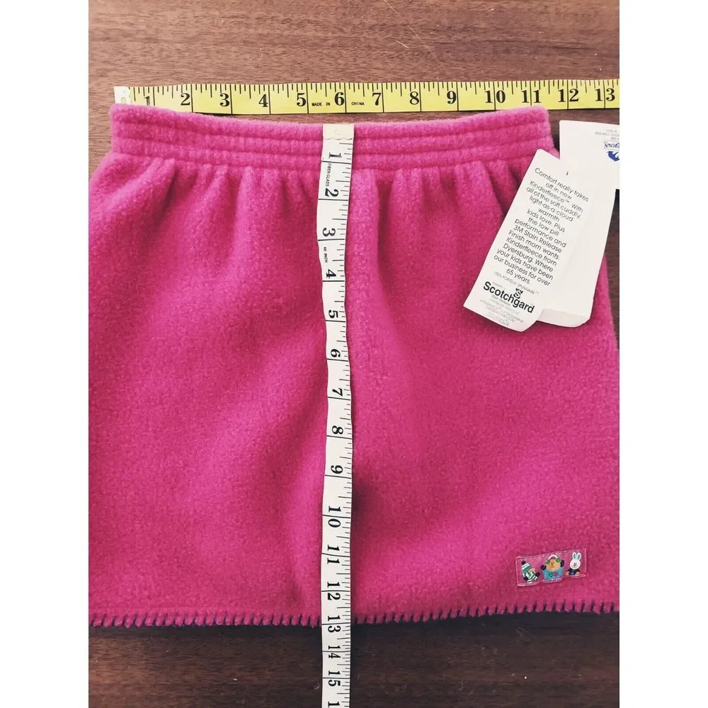 Girls Vtg Buster Brown Fleece Skirt Pink‎ 6X Bunny Bear Penguin Soft Kinder